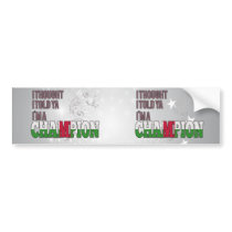 Central African and a Champion Bumper Sticker