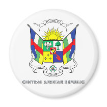 Central African Republic Coat of Arms magnets
