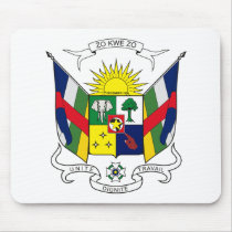 Central African Republic Coat of Arms Mousepad