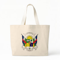 Central African Republic Coat of Arms Tote Bag by FlagTshirts Central African Republic Coat of Arms Tote Bag
