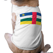 Central African Republic Flag pet clothing by flagshirts Central African Republic Flag pet clothing