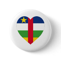 Central African Republic Flag Heart buttons by Vexillophile Central African Republic Flag Heart buttons