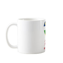 Central African Republic Flag Heart mugs