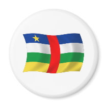 Central African Republic Flag Magnet by LivingFlags2 Central African Republic Flag Magnet