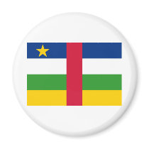 Central African Republic Flag magnets by worldtees Central African Republic Flag magnets