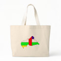 Central African Republic flag map bags
