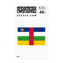 Central African Republic Flag postage