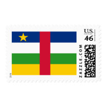 Central African Republic Flag postage