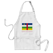 Central African Republic Flag with Name aprons