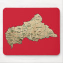 Central African Republic Map Mousepad