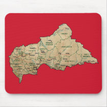 Central African Republic Map Mousepad