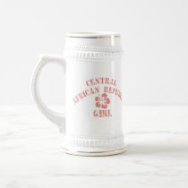 Central African Republic Pink Girl mugs