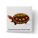 Central American Wood Turtle Pin buttons by twopurringcats Central American Wood Turtle Pin buttons