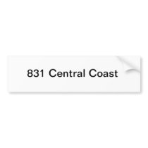Central Coast California Bumper Stickers