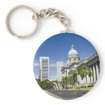 Central district of Singapore Keychain