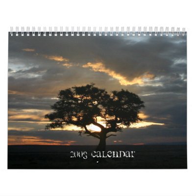 Central, East African animal calendar - Customized by jaweezette