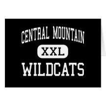 Central Mountain - Wildcats - High - Mill Hall Greeting Card