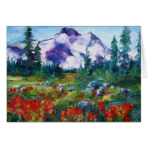 Central Oregon Indian Paintbrush Greeting Cards