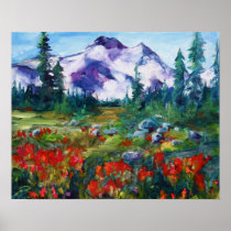 Central Oregon Indian Paintbrush Posters