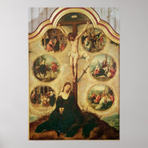 Central panel of a triptych poster