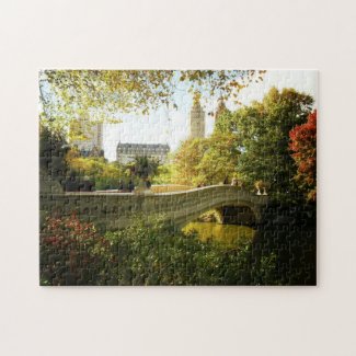 Central Park Autumn Puzzle - Bow Bridge puzzle