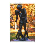 Central Park Autumn: Romeo & Juliet Statue 02 Gallery Wrapped Canvas