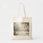 Central Park - Beautiful Winter Snow Canvas Bag