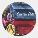 Central Park Carriage Save the Date Stickers