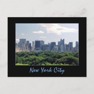 Central Park & Central Park South Postcard postcard