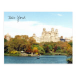 central park colors post card