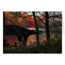 Central Park: Conversation Across From Bow Bridge Cards