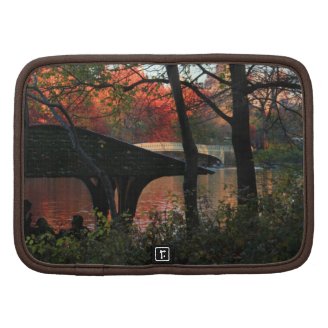 Central Park: Conversation Across From Bow Bridge Folio Planner