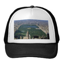 Central Park from the south, New York City, USA hats