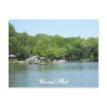 Central Park Lake Postcard Souvenir New York City