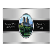 Central Park Lake, San Remo NYC Save the Date Postcards