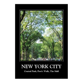 Central Park: Poet's Walk in the Summer Print