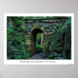 Central Park: Ramble Stone Arch Captioned Posters