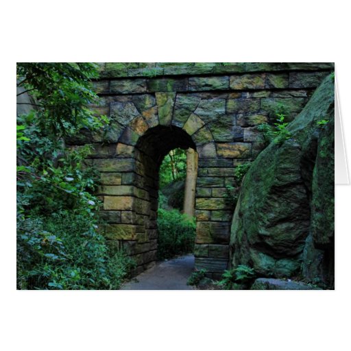 Central Park: Ramble Stone Arch Greeting Card