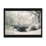 central park snow postcard