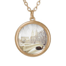 Central Park Snow - Winter New York Pendants