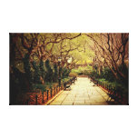 Central Park Spring Path - New York City Stretched Canvas Print