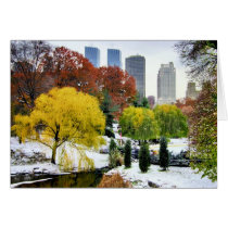 Central Park Winter and Fall cards