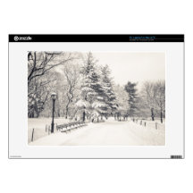 Central Park Winter Path - New York City 15" Laptop Decals