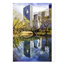 Central Park with Reflection NYC Post Card