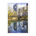 Central Park with Reflection NYC postcards