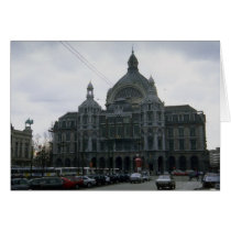 Central Station", Antwerp, Belgium Greeting Card