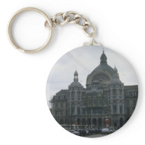 Central Station", Antwerp, Belgium Keychain