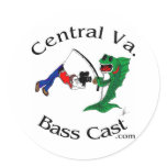 Central Virginia Bass Cast - Stickers