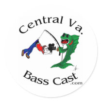 Central Virginia Bass Cast - Stickers