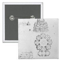 Centralised church, and maritime engineering pinback button